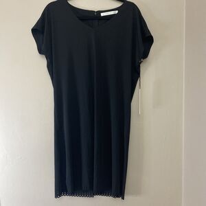 Susana Monaco Nora dress Black Eyelet Hem Size 4